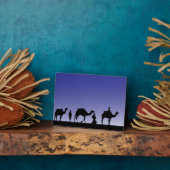 Drei Weisen auf ihrer Reise auf Kamelen reiten Fotoplatte (Seite)