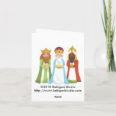 Drei Weisen Feiertagskarte (Rückseite)