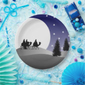 Drei Weisen Grafische Weihnachten Pappteller (Party)