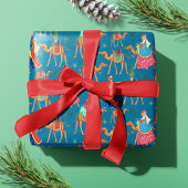 Drei Weisen Los Reyes Magos Weihnachtsfeiertag Geschenkpapier