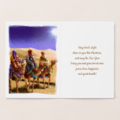 Drei Weisen Luxus Real Foil Weihnachtskarten Folienkarte (Innenseite)