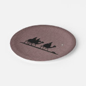 Drei Weisen Pappteller (Schrägansicht)