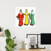 Drei Weisen Poster (Heimbüro)