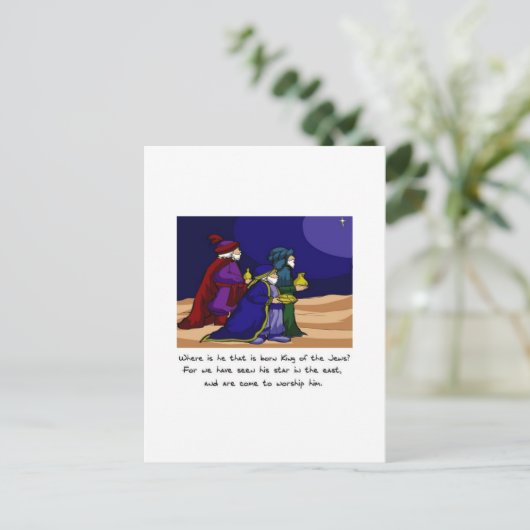 Drei Weisen Postkarte (Stehend Vorderseite)