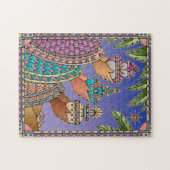 Drei Weisen Puzzle (Horizontal)