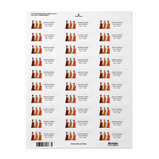 Drei-Weisen-Rücksendeadresse (Vorne)