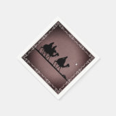 Drei Weisen Serviette (Ecke)