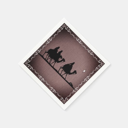 Drei Weisen Serviette (Ecke)