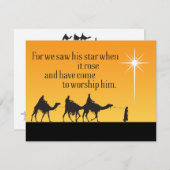 Drei Weisen Star Bethlehem Weihnachtsfeiertag Feiertagskarte (Vorne/Hinten)