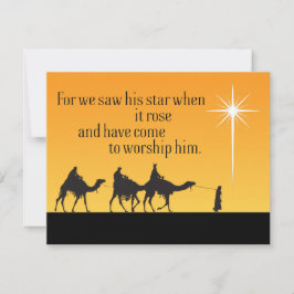 Drei Weisen Star Bethlehem Weihnachtsfeiertag Feiertagskarte
