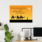 Drei Weisen Star Bethlehem Weihnachtsgebäck Poster (Heimbüro)