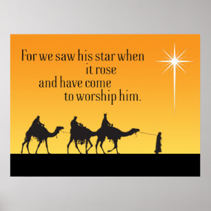 Drei Weisen Star Bethlehem Weihnachtsgebäck Poster