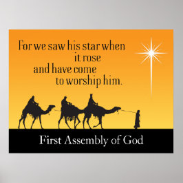 Drei-Weisen-Star von Bethlehem Poster