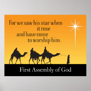 Drei-Weisen-Star von Bethlehem Poster