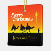 Drei Weisen Star von Bethlehem Weihnachten Keramikornament (Links)