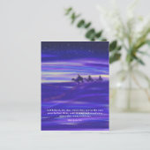 Drei Weisen Watercolor Biokonzept Feiertagspostkarte (Stehend Vorderseite)