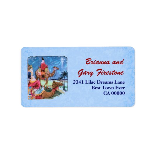 Drei Weisen Weihnachten Adressaufkleber (Vorne)