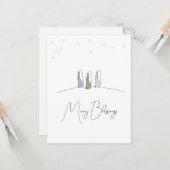 Drei Weisen Weihnachten, flach Karte (Vorderseite/Rückseite Beispiel)