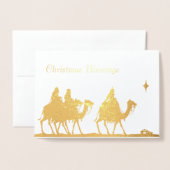 Drei Weisen Weihnachten Folienkarte (Vorderseite mit Umschlag)