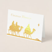 Drei Weisen Weihnachten Folienkarte (Vorderseite)