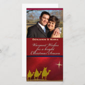 Drei Weisen Weihnachten Personalisierte Fotokarte (Vorne/Hinten)