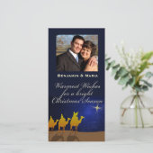 Drei Weisen Weihnachten Personalisierte Fotokarte (Stehend Vorderseite)