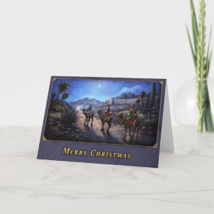 Drei Weisen Weihnachtskarte Feiertagskarte