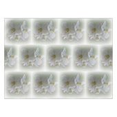 drei weiße Blume Tischdecke (Vorderseite (Horizontal))