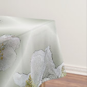 drei weiße Blume Tischdecke (Beispiel)