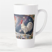 Drei weiße Hähne. Milchtasse (Rechts)