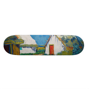 Drei weiße Hütten in Saintes-Maries durch Vincen Skateboard