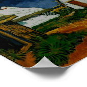 Drei weiße Hütten Saintes-Maries Van Gogh Fine Poster (Ecke)