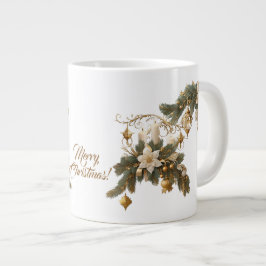 Drei weiße Kerzen Weihnachten Jumbo-Tasse