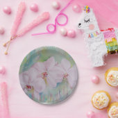 DREI WEISSE ORCHIDEN PAPIERPLATTE PAPPTELLER (Party)