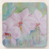 DREI WEISSE ORCHIDEN UNTERSETZER (Vorderseite)