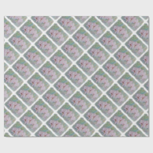 DREI WEISSE ORCHIDEN WRAPPING PAPIER GESCHENKPAPIER (Flach)