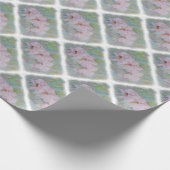 DREI WEISSE ORCHIDEN WRAPPING PAPIER GESCHENKPAPIER (Ecke)