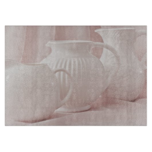 Drei weiße Pitchers Cutting Board Schneidebrett (Vorderseite)