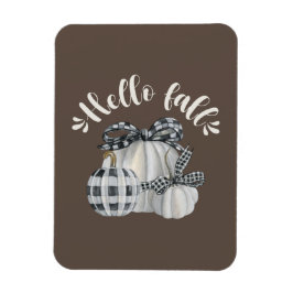 Drei weiße Pumpkins Magnet