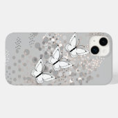 Drei weiße Schmetterlinge Case-Mate iPhone Hülle (Rückseite (Horizontal))