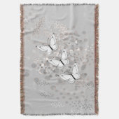 Drei weiße Schmetterlinge Decke (Vorderseite Vertikal)