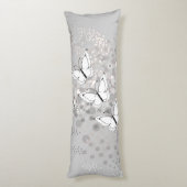 Drei weiße Schmetterlinge Seitenschläferkissen (Rückseite (Vertikal))