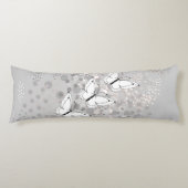 Drei weiße Schmetterlinge Seitenschläferkissen (Vorderseite)