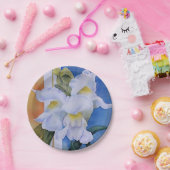 DREI WEISSE SNAPDRAGONS PAPIERPLATTE PAPPTELLER (Party)