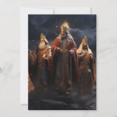 Drei weiße Weihnachtskarte Feiertagskarte (Vorderseite)