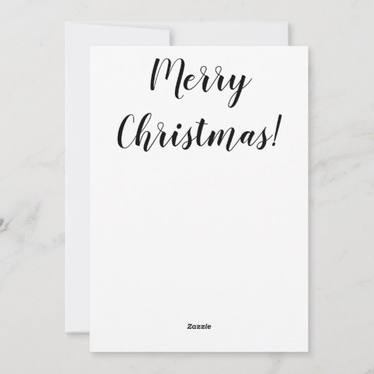 Drei weiße Weihnachtskarte Feiertagskarte (Rückseite)