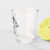 Drei weiße Wölfe Schnapsglas (Rechts)