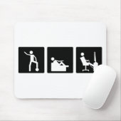 Drei wenig Pics - Männer 5 Mousepad (Mit Mouse)