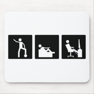 Drei wenig Pics - Männer 5 Mousepad