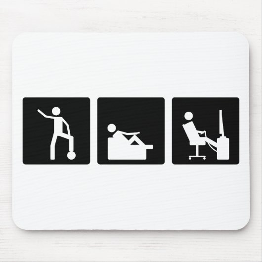 Drei wenig Pics - Männer 5 Mousepad (Vorne)